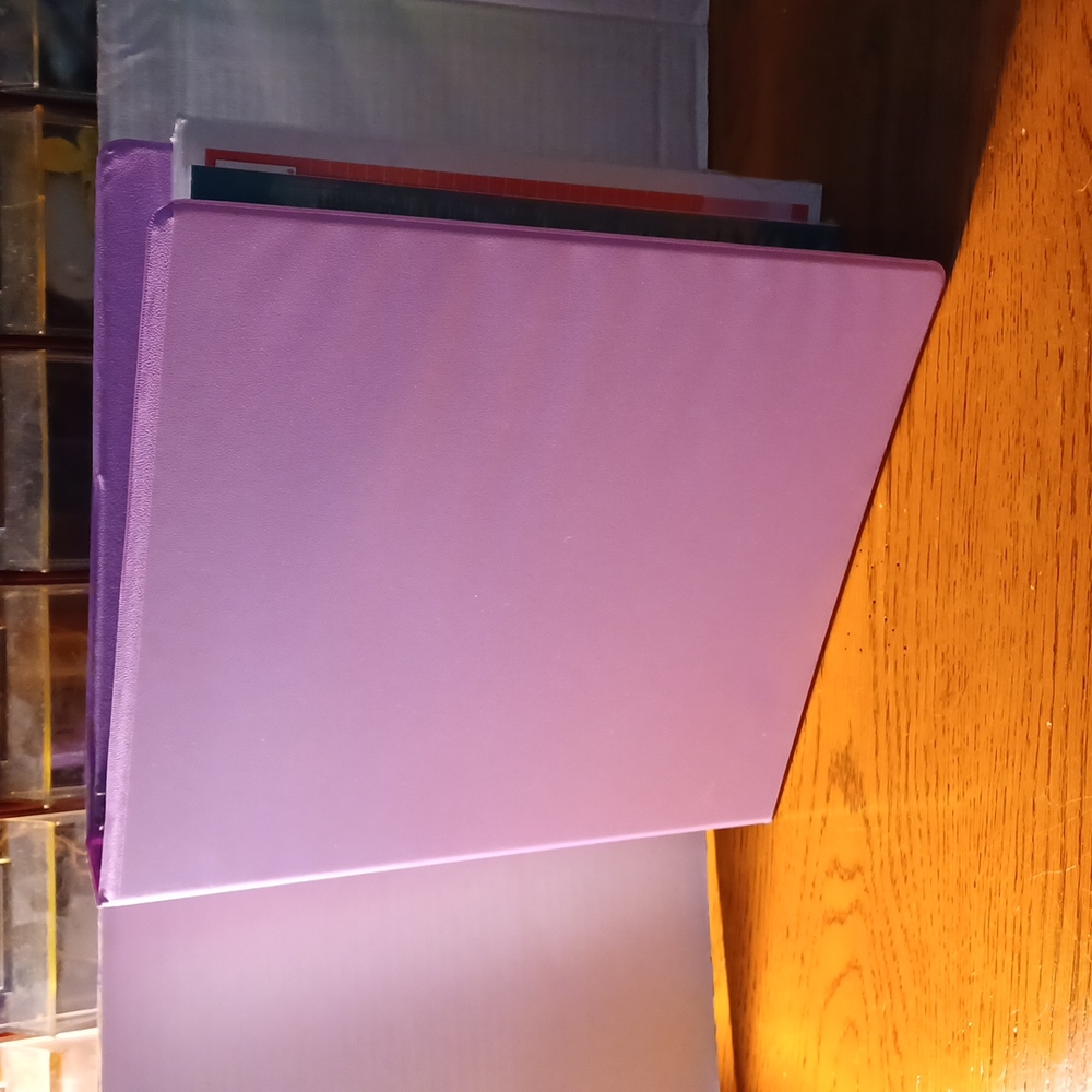 LAVENDER binder folder and paper - Picture 1 of 4